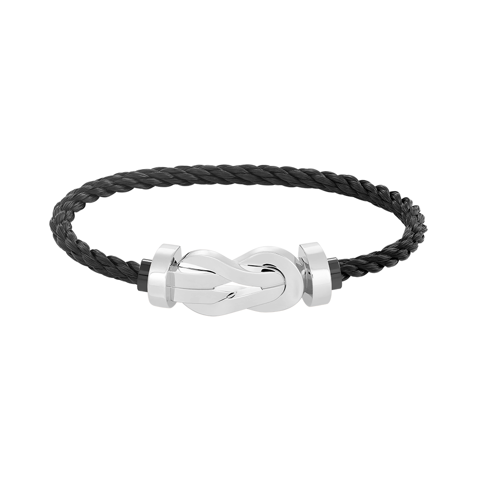 [Echo Fine ]CHANCE LARGE 8 FIGURE BUCKLE NO DIAMOND BRACELET SILVER