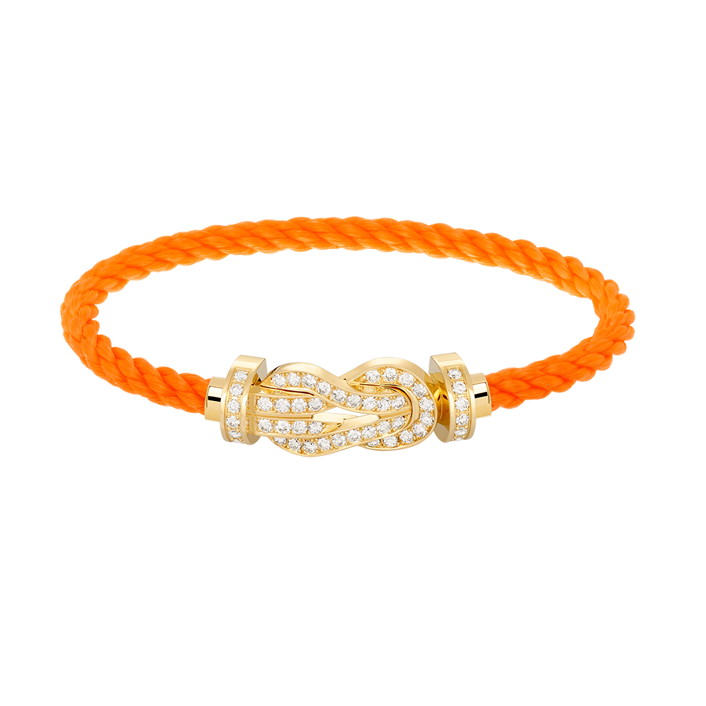 [Echo Fine ]CHANCE LARGE 8 FIGURE BUCKLE FULLDIAMOND BRACELET GOLD