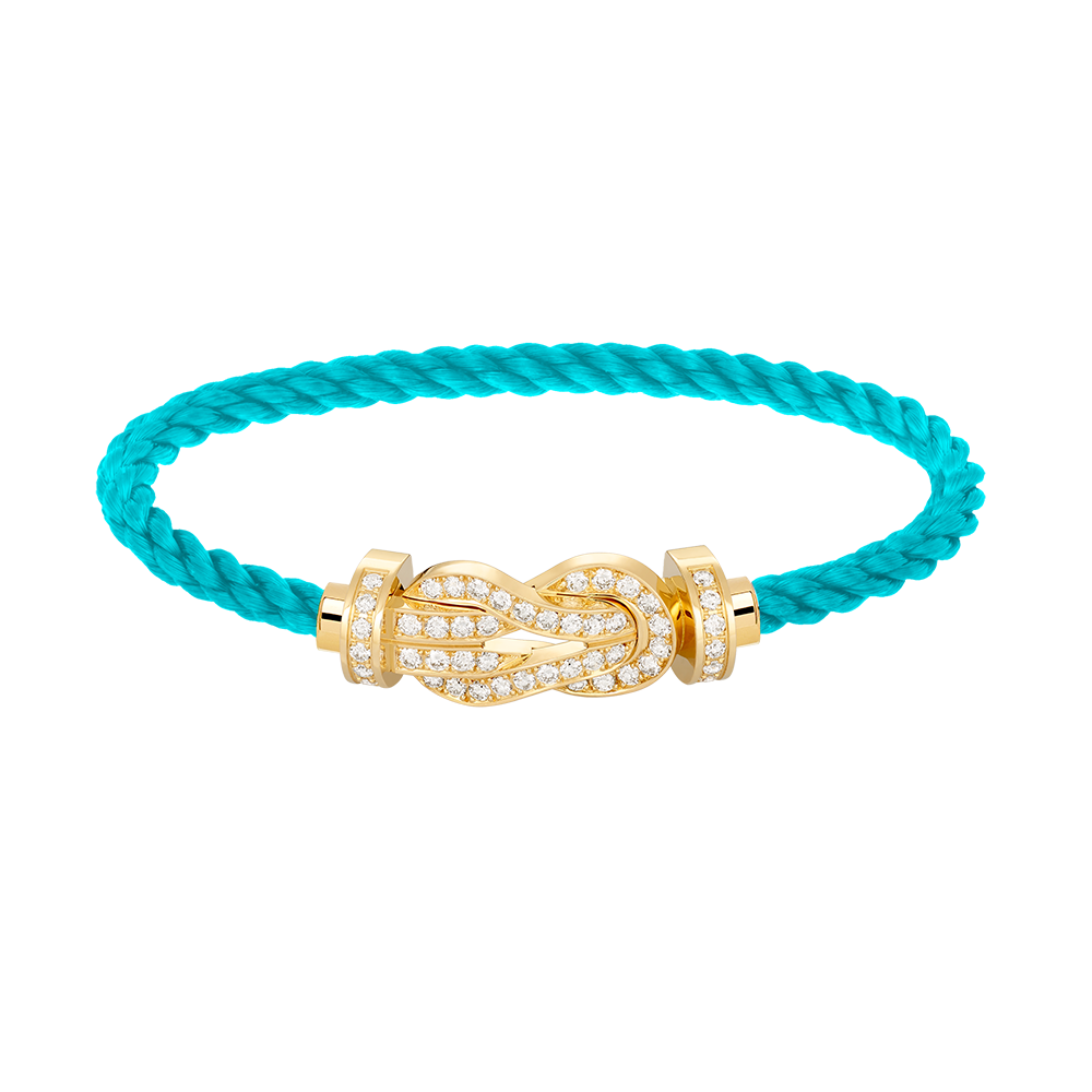 [Echo Fine ]CHANCE LARGE 8 FIGURE BUCKLE FULLDIAMOND BRACELET GOLD