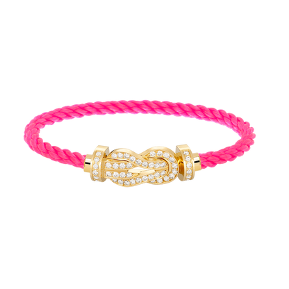 [Echo Fine ]CHANCE LARGE 8 FIGURE BUCKLE FULLDIAMOND BRACELET GOLD