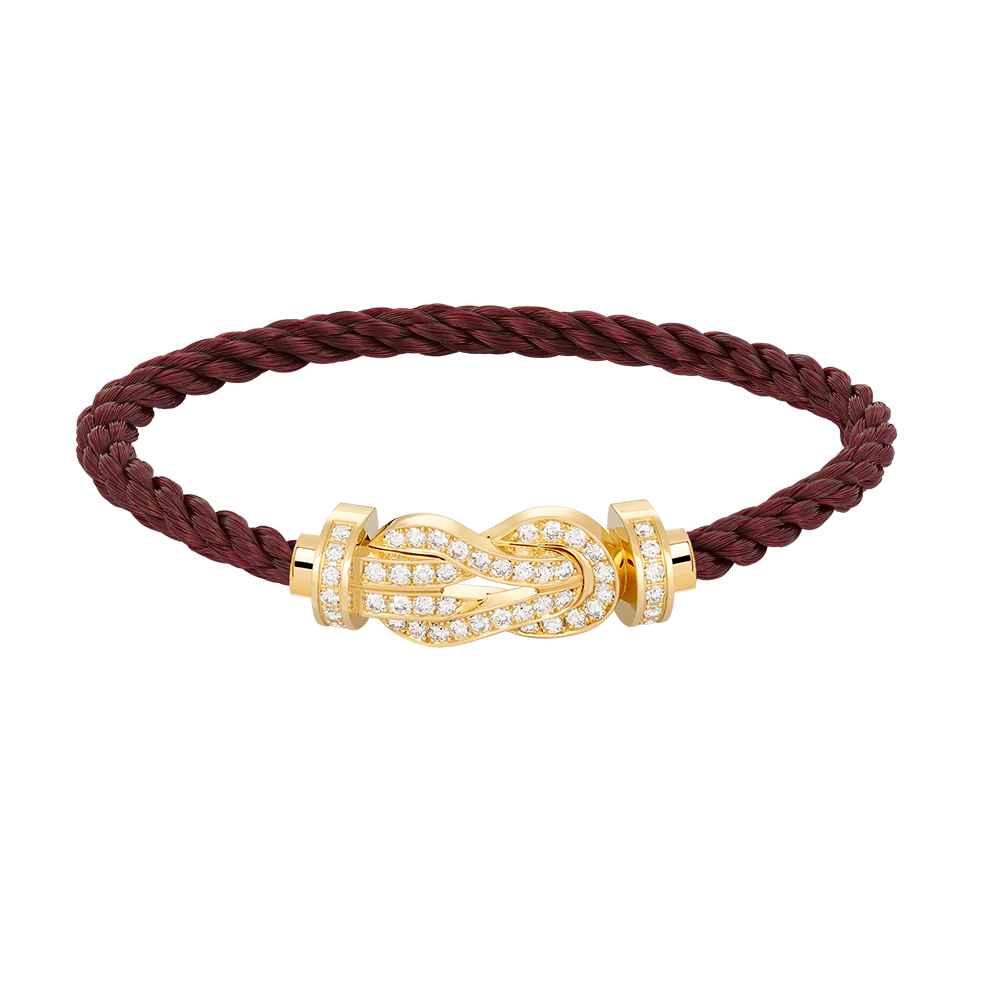 [Echo Fine ]CHANCE LARGE 8 FIGURE BUCKLE FULLDIAMOND BRACELET GOLD