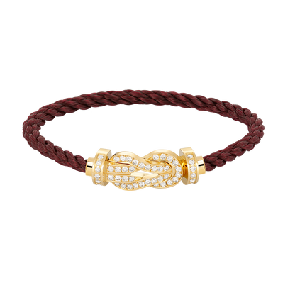 [Echo Fine ]CHANCE LARGE 8 FIGURE BUCKLE FULLDIAMOND BRACELET GOLD
