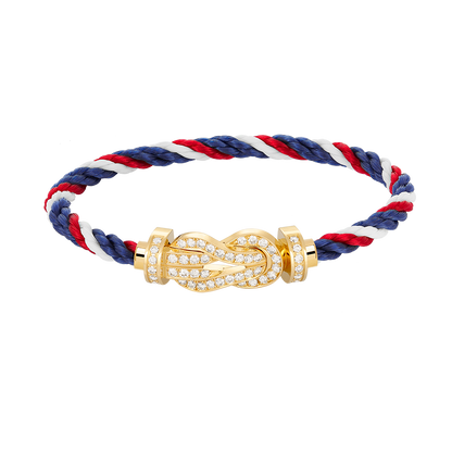 [Echo Fine ]CHANCE LARGE 8 FIGURE BUCKLE FULLDIAMOND BRACELET GOLD