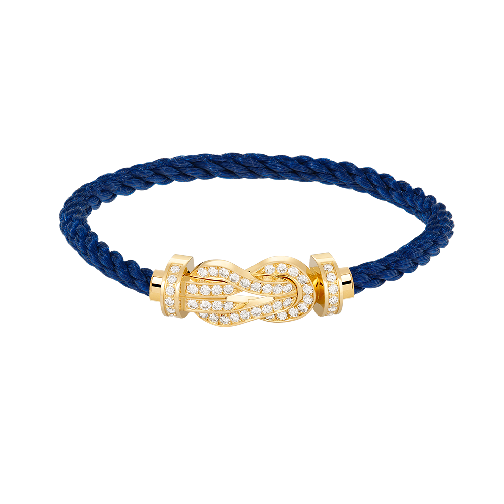 [Echo Fine ]CHANCE LARGE 8 FIGURE BUCKLE FULLDIAMOND BRACELET GOLD