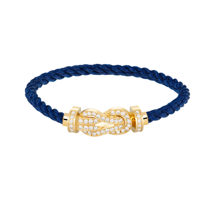 [Echo Fine ]CHANCE LARGE 8 FIGURE BUCKLE FULLDIAMOND BRACELET GOLD