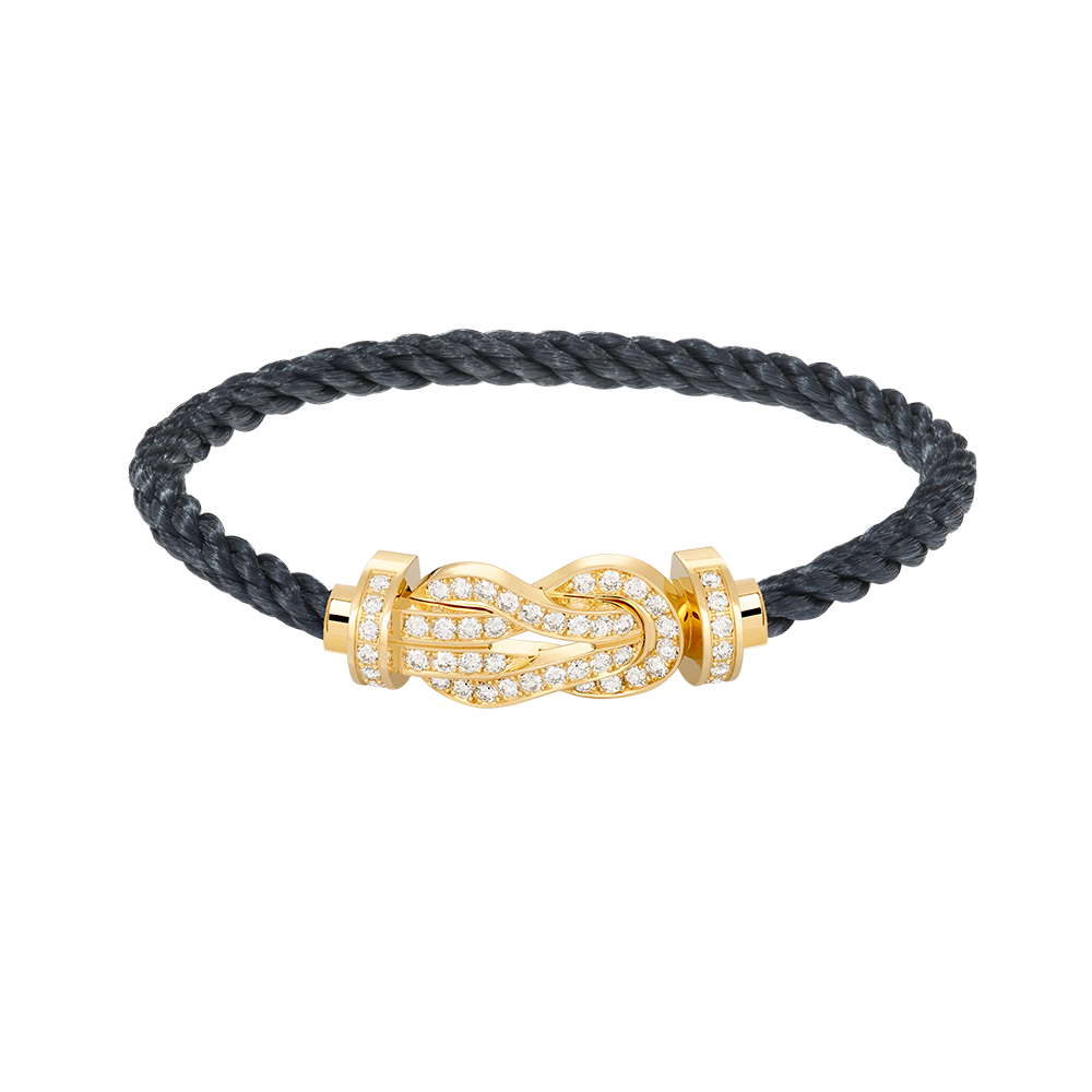[Echo Fine ]CHANCE LARGE 8 FIGURE BUCKLE FULLDIAMOND BRACELET GOLD