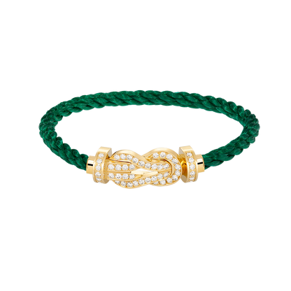 [Echo Fine ]CHANCE LARGE 8 FIGURE BUCKLE FULLDIAMOND BRACELET GOLD