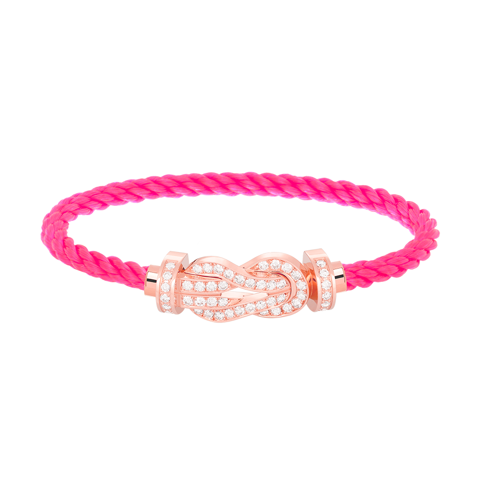 [Echo Fine ]CHANCE LARGE 8 FIGURE BUCKLE FULL DIAMOND BRACELET ROSE GOLD