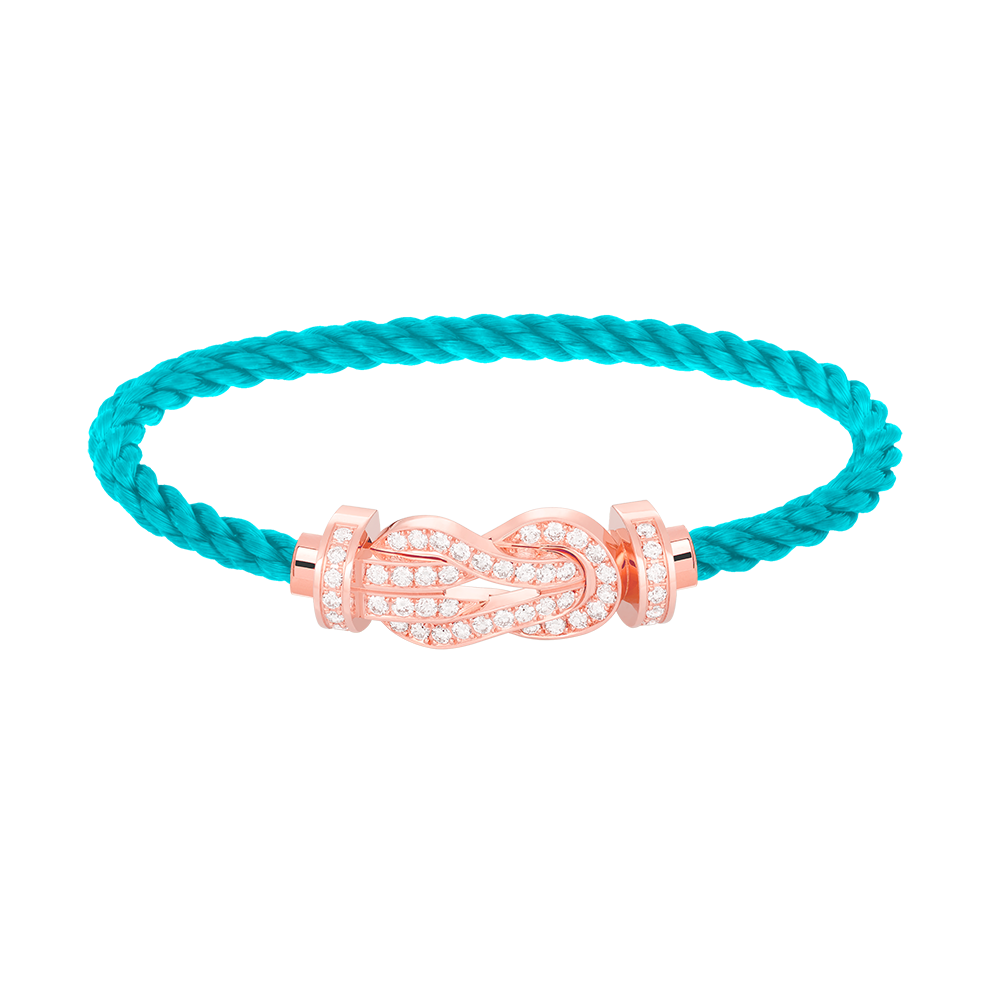 [Echo Fine ]CHANCE LARGE 8 FIGURE BUCKLE FULL DIAMOND BRACELET ROSE GOLD