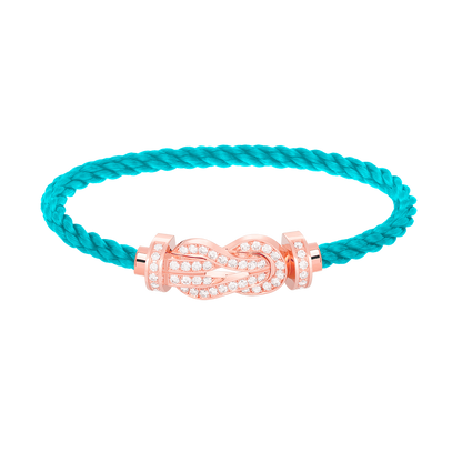 [Echo Fine ]CHANCE LARGE 8 FIGURE BUCKLE FULL DIAMOND BRACELET ROSE GOLD