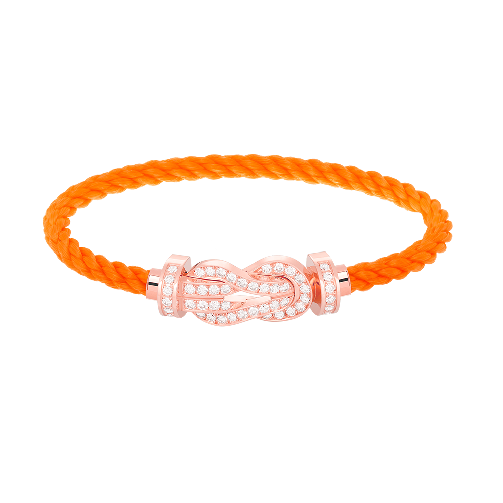 [Echo Fine ]CHANCE LARGE 8 FIGURE BUCKLE FULL DIAMOND BRACELET ROSE GOLD