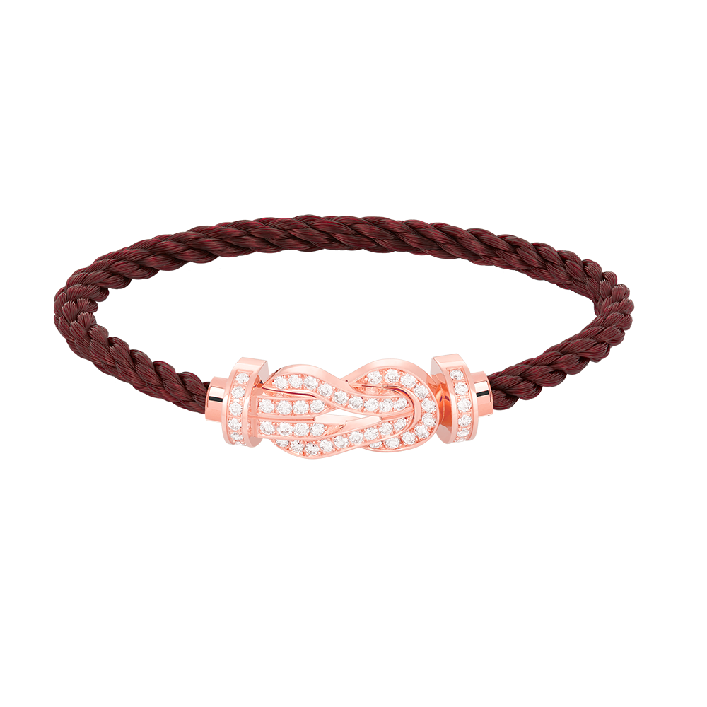 [Echo Fine ]CHANCE LARGE 8 FIGURE BUCKLE FULL DIAMOND BRACELET ROSE GOLD