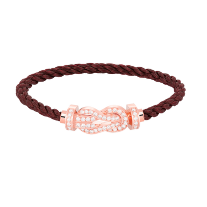 [Echo Fine ]CHANCE LARGE 8 FIGURE BUCKLE FULL DIAMOND BRACELET ROSE GOLD