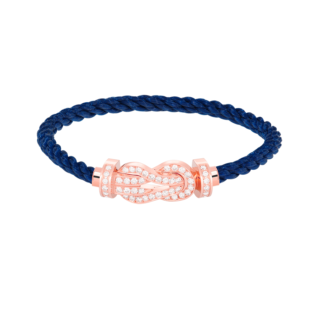 [Echo Fine ]CHANCE LARGE 8 FIGURE BUCKLE FULL DIAMOND BRACELET ROSE GOLD