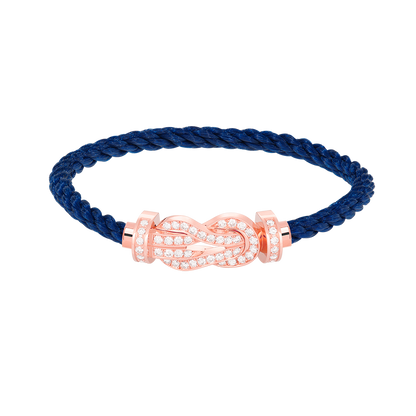 [Echo Fine ]CHANCE LARGE 8 FIGURE BUCKLE FULL DIAMOND BRACELET ROSE GOLD