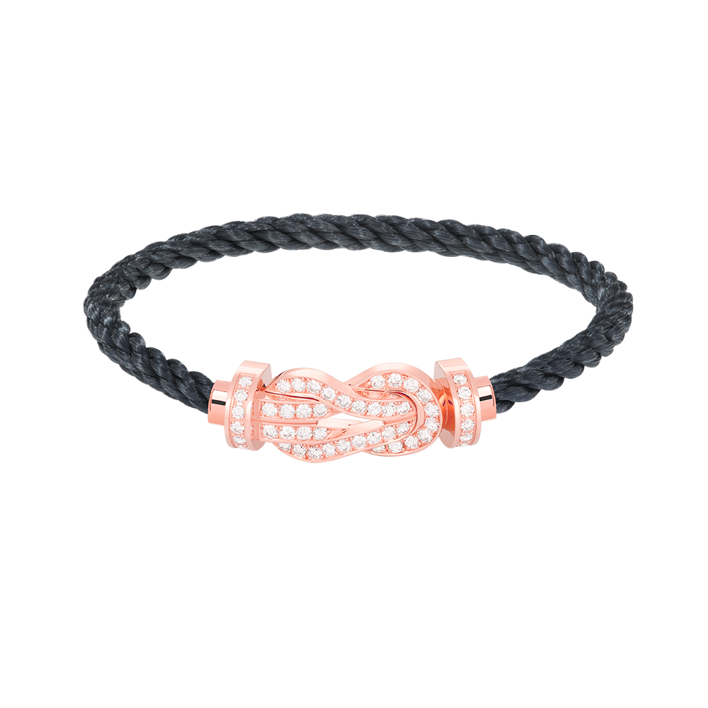 [Echo Fine ]CHANCE LARGE 8 FIGURE BUCKLE FULL DIAMOND BRACELET ROSE GOLD