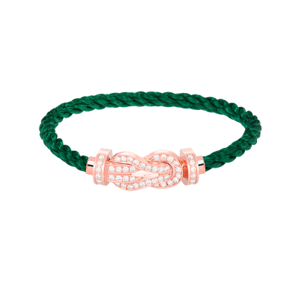 [Echo Fine ]CHANCE LARGE 8 FIGURE BUCKLE FULL DIAMOND BRACELET ROSE GOLD