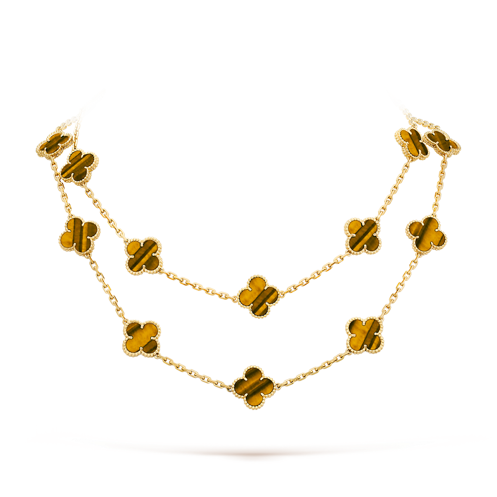 [Echo Fine ]CLOVER 20 MOTIFS TIGER EYE ROSE GOLD