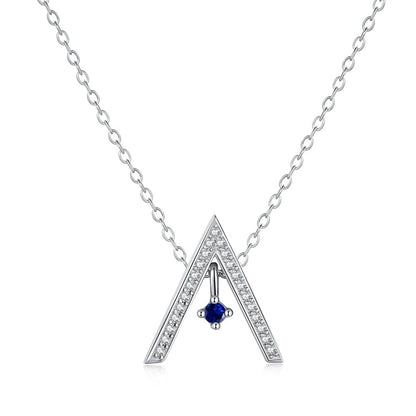 [Echo Fine ]Sparkling "A" Shape Necklace