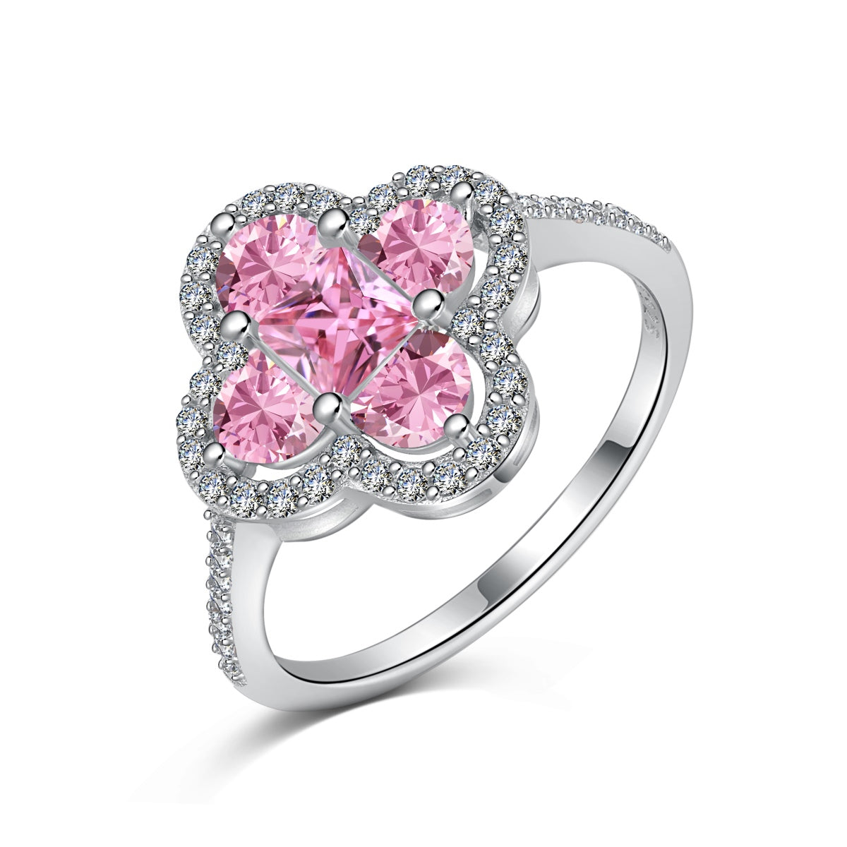 [Echo Fine ]Luxurious Eternity Flower Shape Banquet Ring