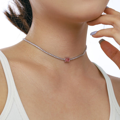 [Echo Fine ]2.0 carat Ornate Emerald Cut Necklace