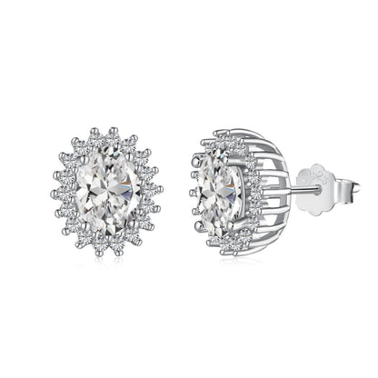[Echo Fine ]Delicate Radiant Oval Cut Daily Earrings
