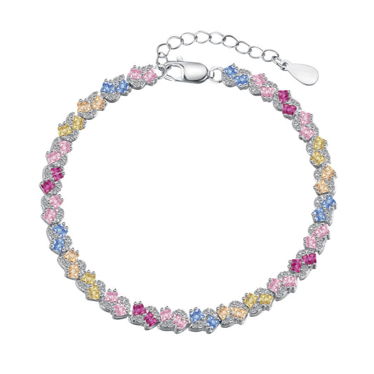 [Echo Fine ]Ornate Colorful Flower Shape Party Bracelet