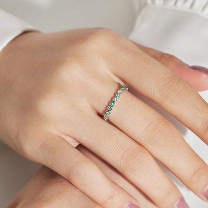 [Echo Fine ]Sparkling Vibrant Round Shape Daily Ring