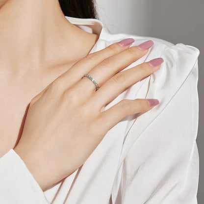 [Echo Fine ]Sparkling Vibrant Round Shape Daily Ring