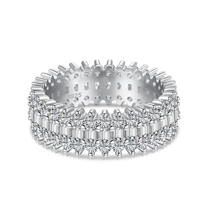 [Echo Fine ]Ornate Colorful Radiant Cut Daily Ring