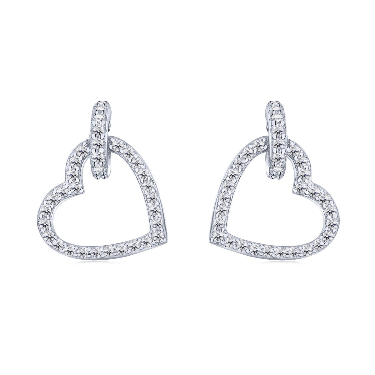 [Echo Fine ]Dainty Heart Shape Earrings