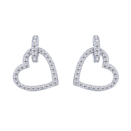 [Echo Fine ]Dainty Heart Shape Earrings