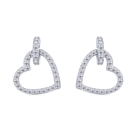 [Echo Fine ]Dainty Heart Shape Earrings