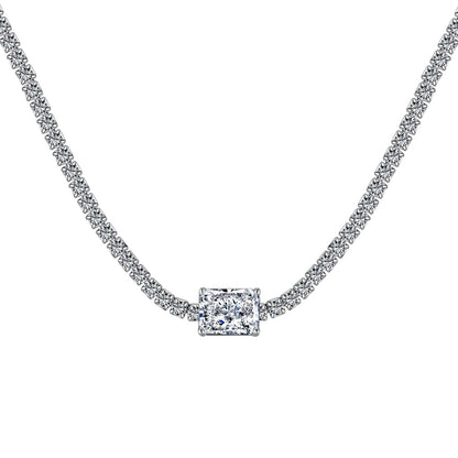 [Echo Fine ]2.0 carat Ornate Emerald Cut Necklace