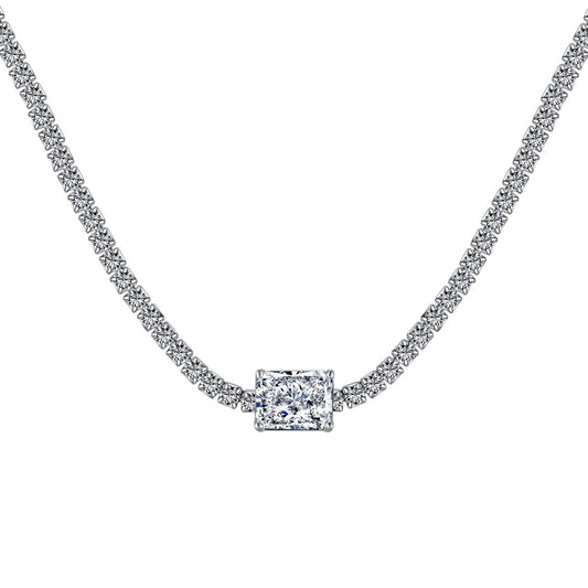 [Echo Fine ]2.0 carat Ornate Emerald Cut Necklace