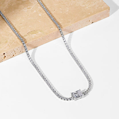 [Echo Fine ]2.0 carat Ornate Emerald Cut Necklace