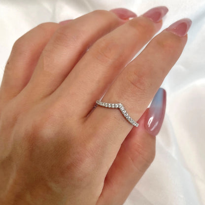 [Echo Fine ]Elaborate Tennis Band Ring