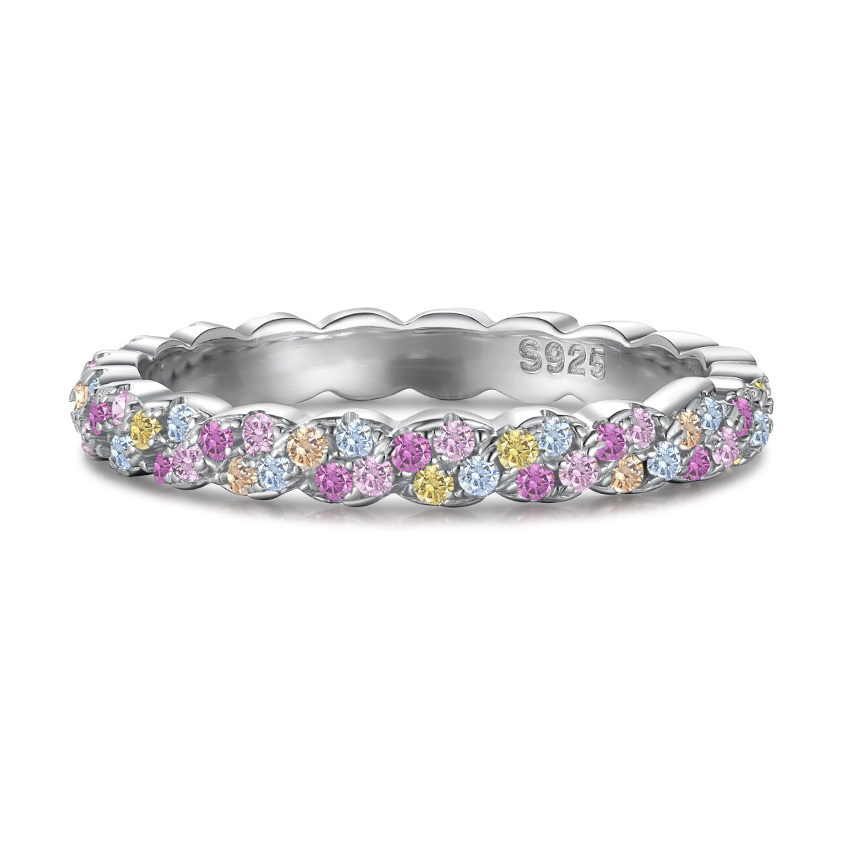 [Echo Fine ]Dainty Ebullient Round Cut Daily Ring