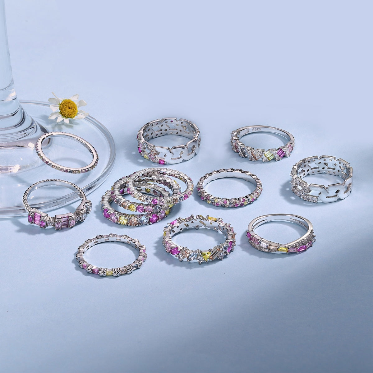 [Echo Fine ]Radiant Sparkling Round Cut Daily Ring