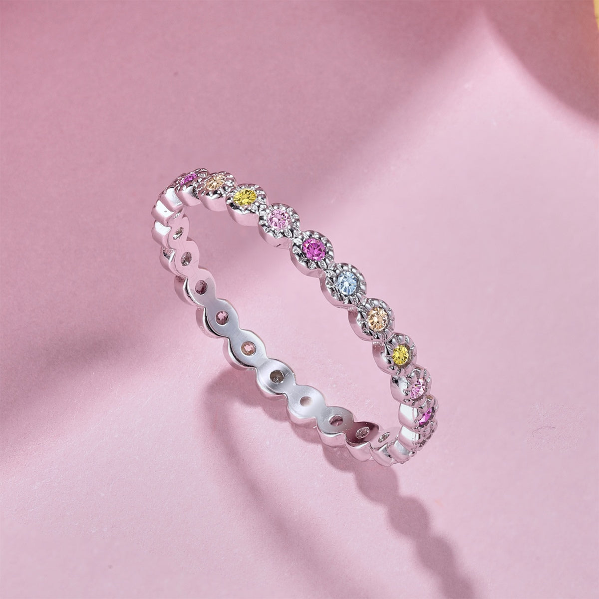 [Echo Fine ]Radiant Sparkling Round Cut Daily Ring