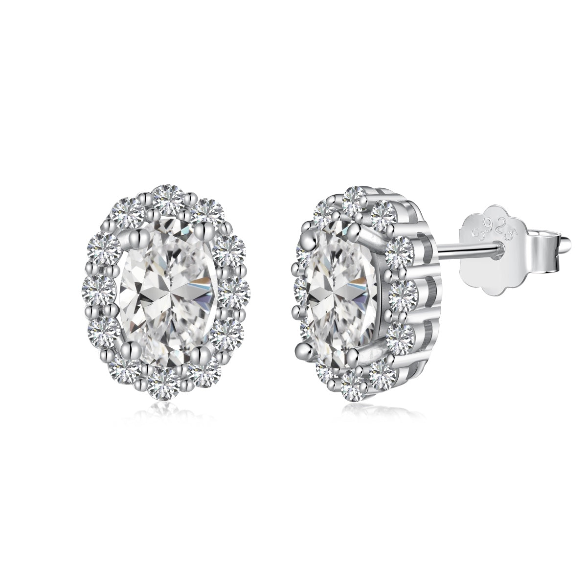 [Echo Fine ]Delicate Unique Oval Cut Daily Earrings