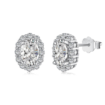 [Echo Fine ]Delicate Unique Oval Cut Daily Earrings