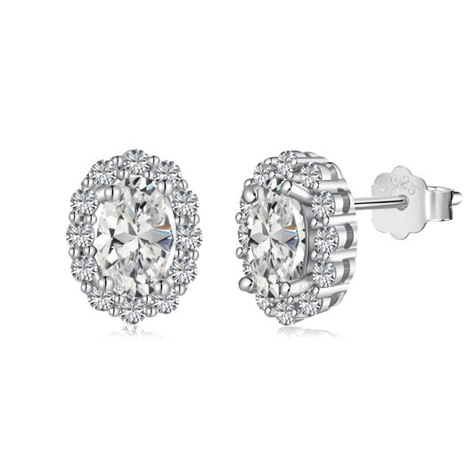 [Echo Fine ]Delicate Unique Oval Cut Daily Earrings