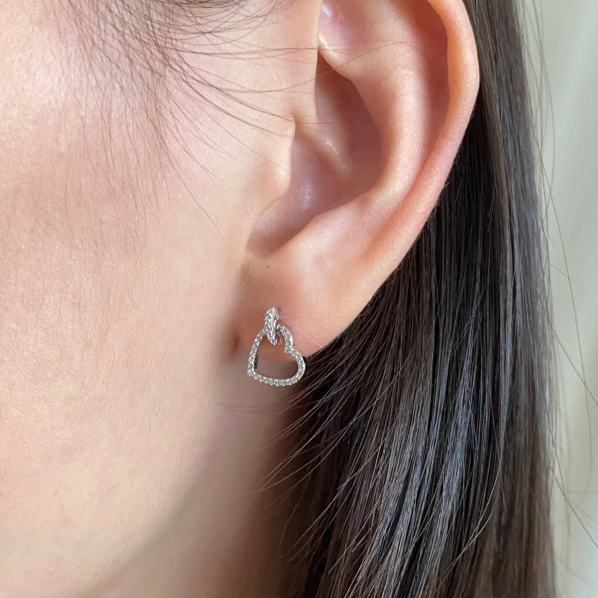 [Echo Fine ]Dainty Heart Shape Earrings