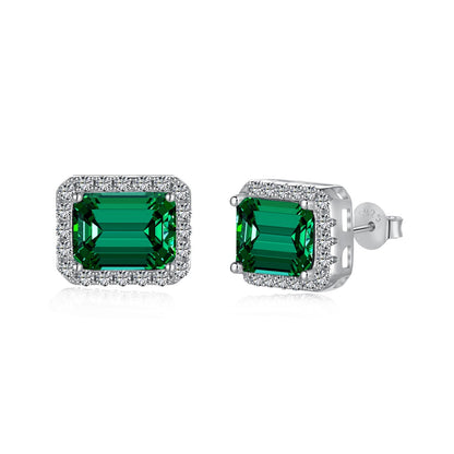 [Echo Fine ]Luxurious Dainty Emerald Cut Banquet Earrings