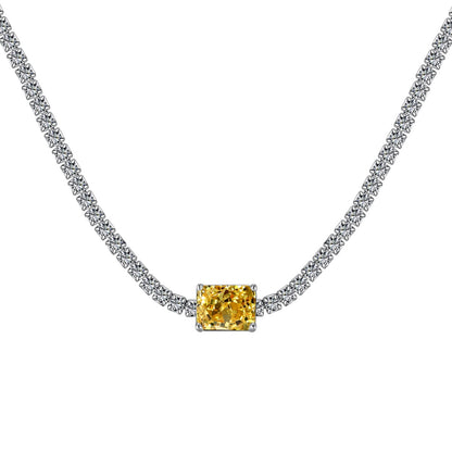 [Echo Fine ]2.0 carat Ornate Emerald Cut Necklace