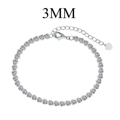 [Echo Fine ]Ornate  Sparkling Round Cut Daily Bracelet