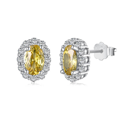 [Echo Fine ]Delicate Unique Oval Cut Daily Earrings