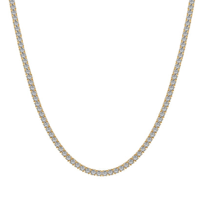[Echo Fine ]Delicate Round Shape Tennis Necklace