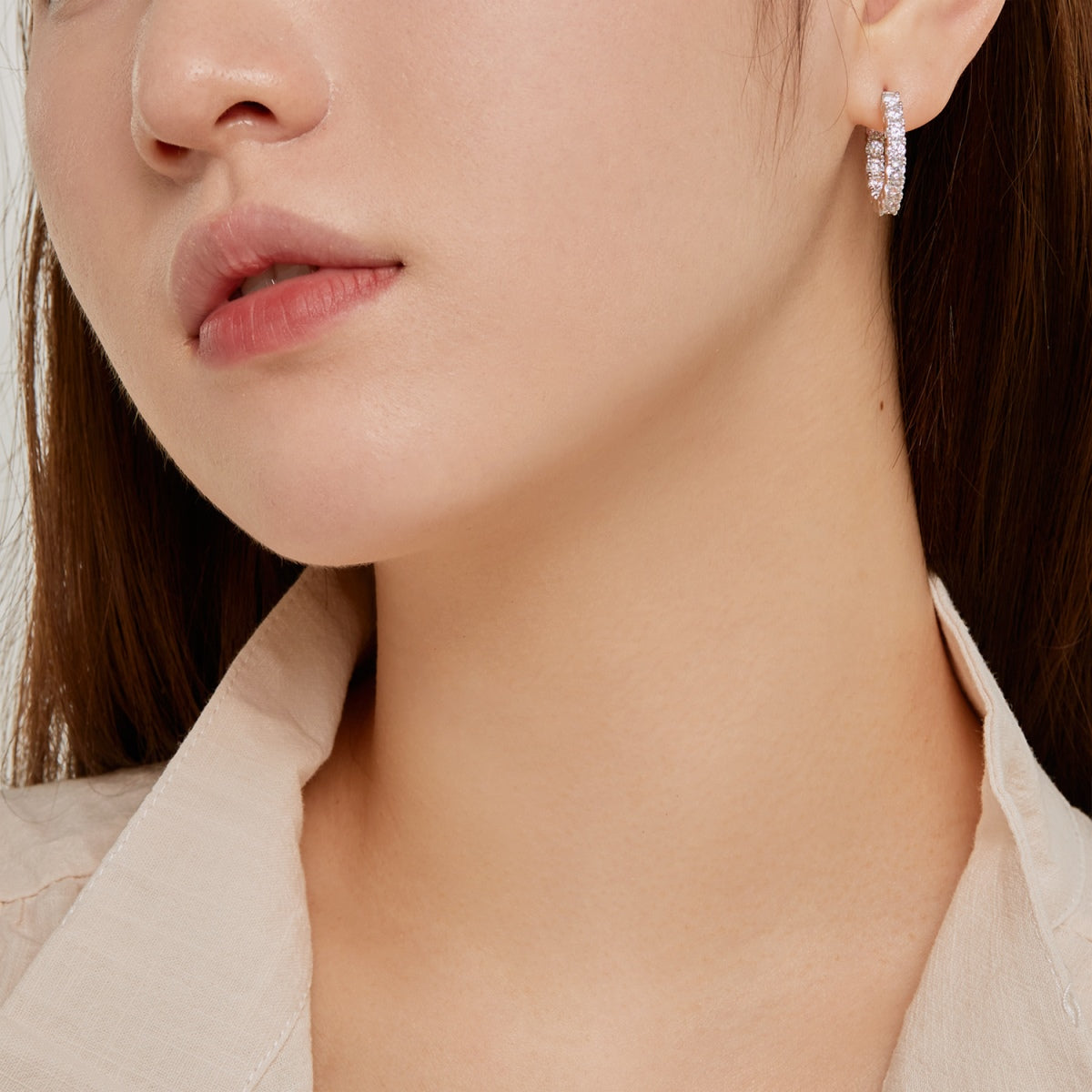 [Echo Fine ]Unique Round Cut Daily Earrings